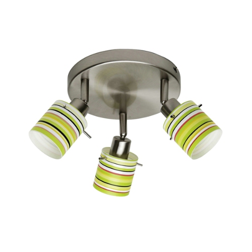 LIS Mira Triple Ceiling Spots Violet