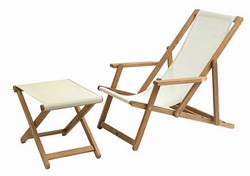 Lister Lutyens Company Lister Cruiser Textile Chair and Footstool Set - WHILE STOCKS LAST!