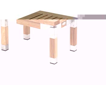 Lister Lutyens Company Lister Rivoli Rectangular Side Table