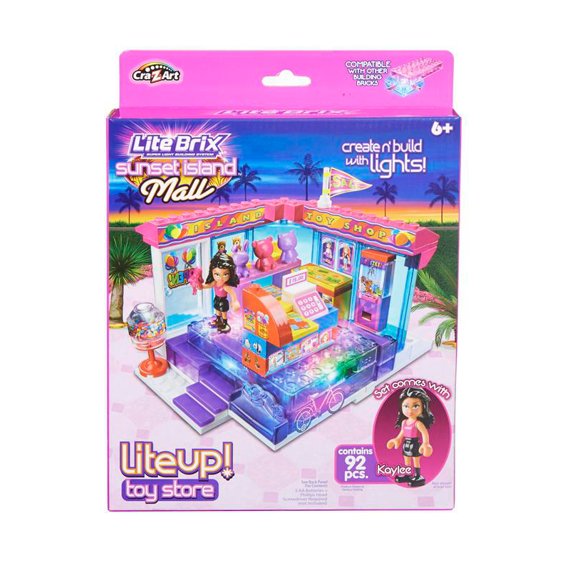 Lite Brix Litebrix Sunset Mall Playset - Toy Shop