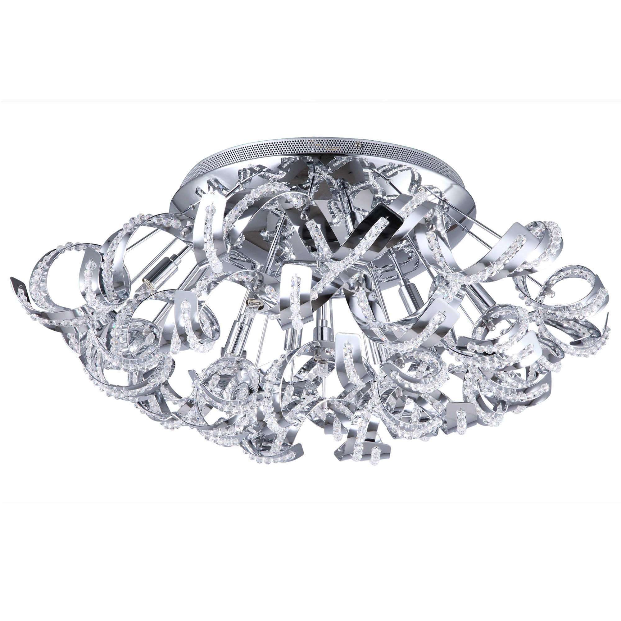 Litecraft Etta Chrome Ceiling Light