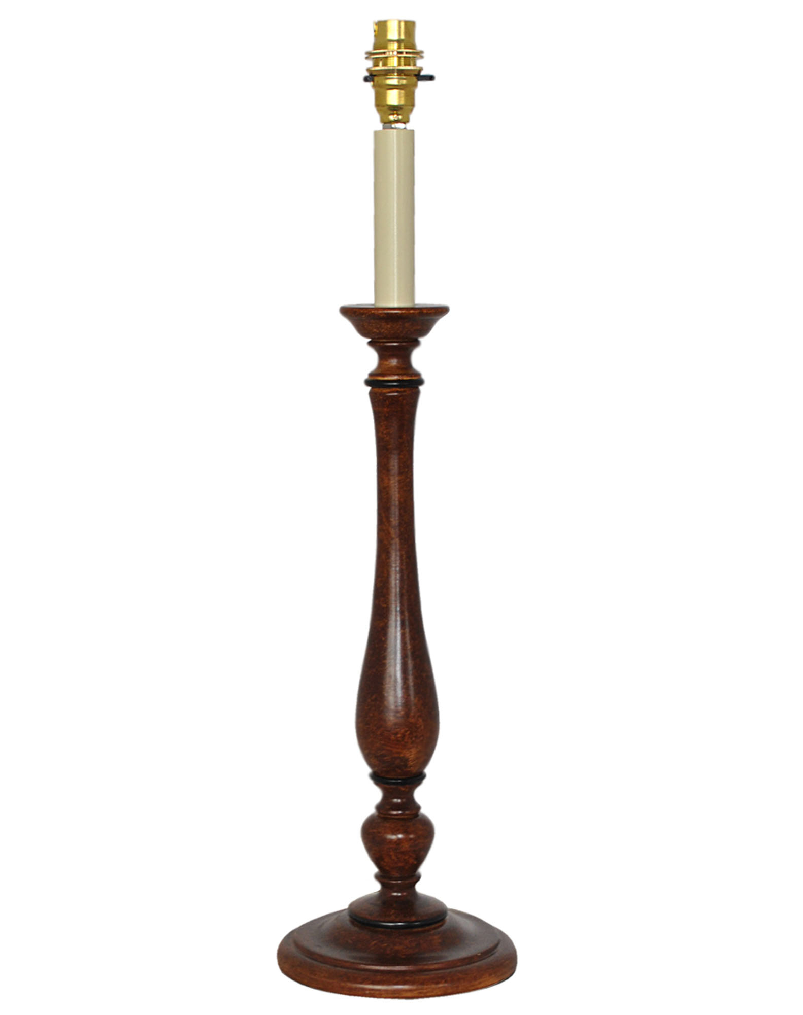 Litecraft Mahogany Wood Effect Table Lamp