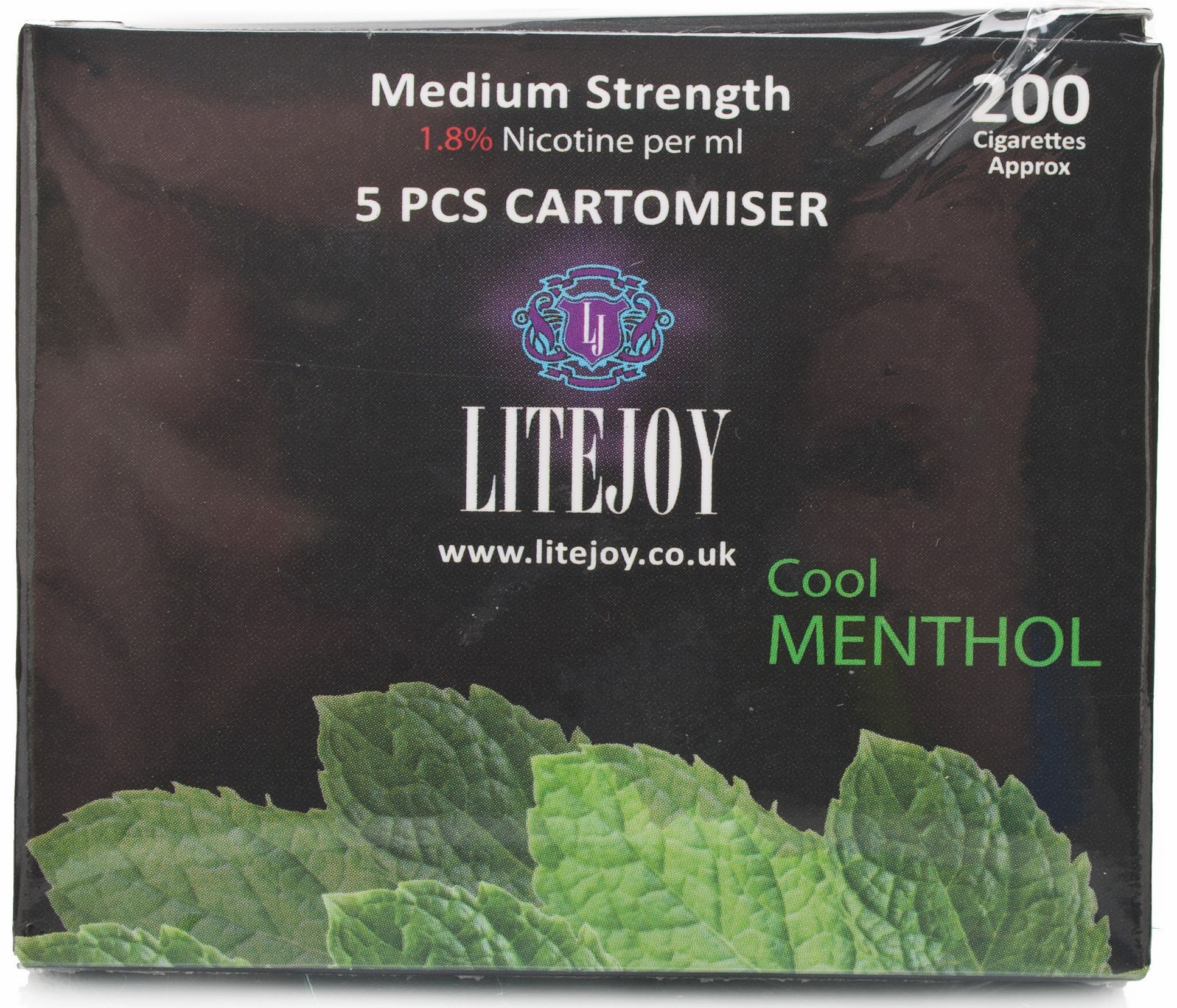 Litejoy Cartomiser Cool Menthol Medium Nicotine