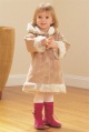 LITTLE BY LITTLE girls suedette coat