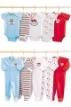 LITTLE BY LITTLE pack of 10 girls sleepsuits/bodysuits