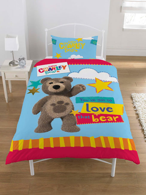 Little Charley Bear Single Panel Duvet Cover Set