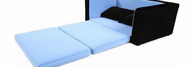 Little Devils Direct Black and Blue Smartypants Sofa Bed