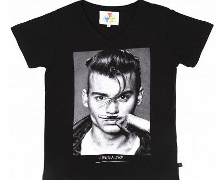 Little Eleven Paris Johnny T-shirt Noir `8 years,10 years,12