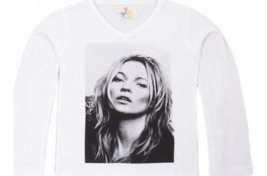 Little Eleven Paris K Moss T-shirt White `8 years,10 years,12