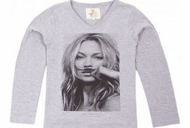 Little Eleven Paris Kate Moss T-shirt Heather grey `10 years,12