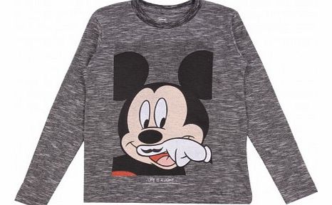 Little Eleven Paris Little Mickey LS T-shirt `10 years,12 years