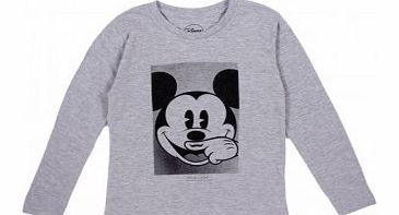 Little Eleven Paris Mickey LS T-shirt Heather grey `4 years,6