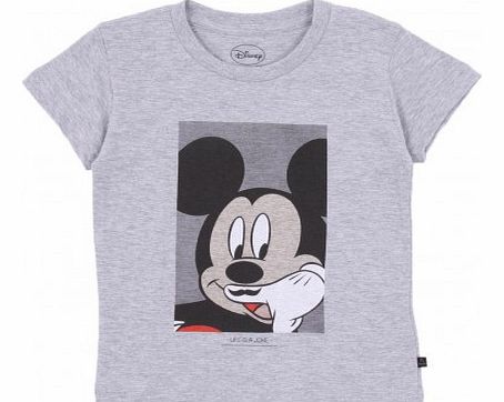 Little Eleven Paris Mickey T-shirt Grey `8 years,10 years,12 years