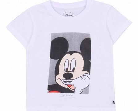 Little Eleven Paris Mickey T-shirt White `12 years