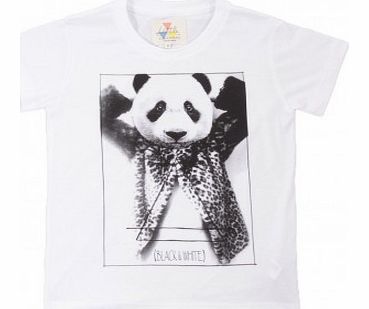 Little Eleven Paris Panda T-shirt White `8 years,10 years,12 years