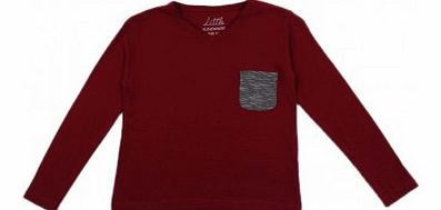 Little Eleven Paris Tam ML T-shirt Burgundy `6 years,10 years,12 years
