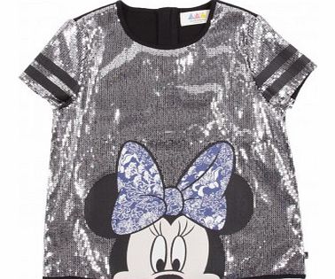 Tinnie Sequins T-Shirt Grey `4 years,6 years,8