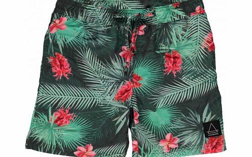 Little Eleven Paris Warren palm tree swimsuit Green `4 years,6