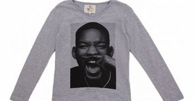 Little Eleven Paris Will Bis T-shirt Heather grey `8 years,10