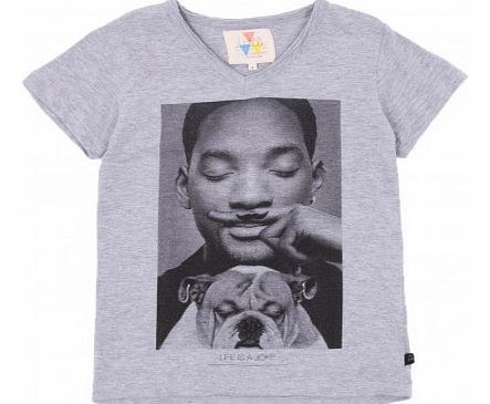 Little Eleven Paris Will T-shirt Heather grey `8 years,10 years,14
