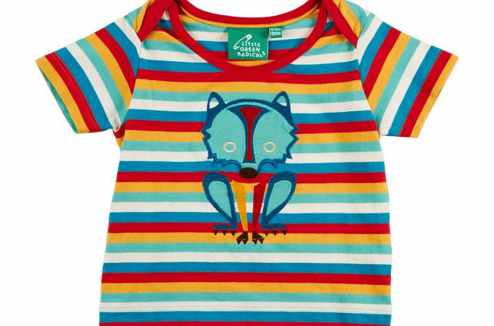 Boys Little Green Radicals Mr Wolf T-shirt -