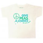 Little Green Radicals Give Peas A Chance Baby Short Sleeved Tee