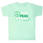 Little Green Radicals Give Peas a Chance Short Sleeved Tee (Toad Green)