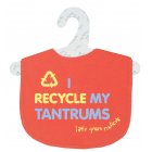 Little Green Radicals I Recycle My Tantrums Bib (Fox Red)