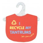Little Green Radicals I Recycle My Tantrums Bib (Fox Red)