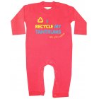 Little Green Radicals I Recycle My Tantrums Playsuit (Fox Red)