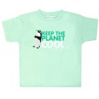 Little Green Radicals Keep The Planet Cool Baby Short Sleeved Tee