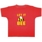 Little Green Radicals Let It Bee Baby Short Sleeved Tee (Fox Red)