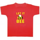 Little Green Radicals Let it Bee Kids Short Sleeved Tee (Fox Red)