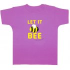 Little Green Radicals Let it Bee Kids Short Sleeved Tee (Octopus Purple)