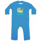 Little Green Radicals Locally Produced Playsuit (Shark Blue)