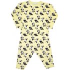 Little Green Radicals Panda Print Kids Pyjamas (Lion Cub Yellow)