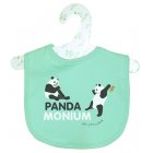 Little Green Radicals Pandamonium Bib - Toad Green