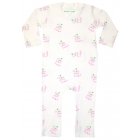 Little Green Radicals Radical Print Playsuit (White, Pink, Green)