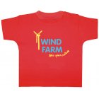 Little Green Radicals Wind Farm Baby Short Sleeved Tee (Fox Red)