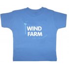 Little Green Radicals Wind Farm Baby Short Sleeved Tee (Shark Blue)