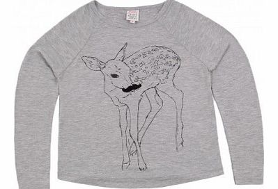 Moustache Fawn T-shirt Heather grey `8 years,10