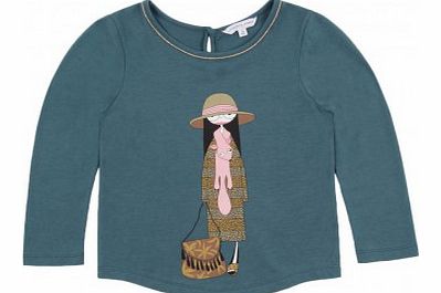Little Marc Jacobs MissMarc T-shirt Chrome green `2 years,3 years,4