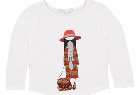 Little Marc Jacobs MissMarc T-shirt White `2 years,3 years,4