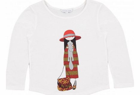 Little Marc Jacobs MissMarc T-shirt White `2 years,3 years,4