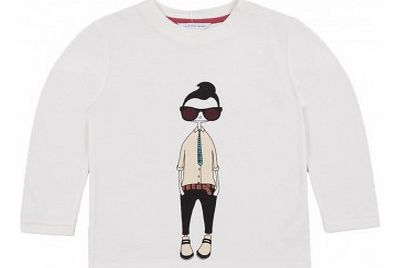 Little Marc Jacobs MrMarc T-shirt White `2 years,3 years,4 years,6