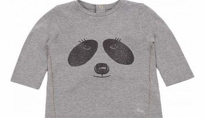 Little Marc Jacobs Panda T-shirt Heather grey `12 months,18