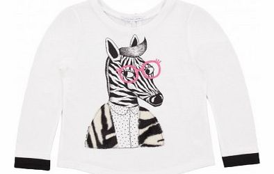 Little Marc Jacobs Zebra T-shirt White `3 years,4 years,5 years,6