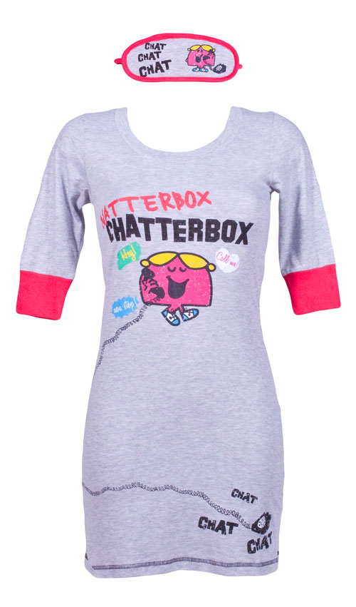 Little Miss Chatterbox Nightie and Eyemask PJ Set
