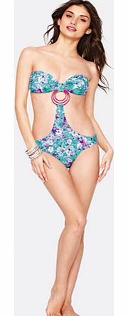Large Ring Detail Cut Out Swimsuit