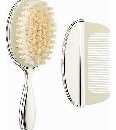 Silver Plated Brush and Comb Gift Set